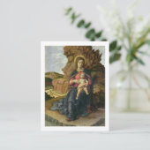 Madonna van de grot, 1488-90 (tempera op het panee briefkaart (Staand voorkant)