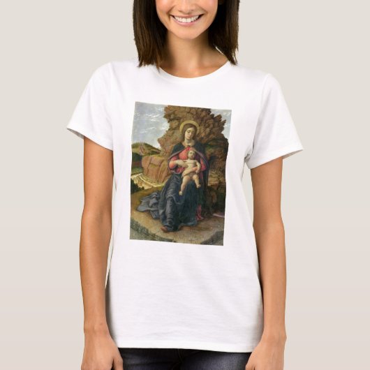 Madonna van de grot, 1488-90 (tempera op het panee t-shirt (Voorkant)