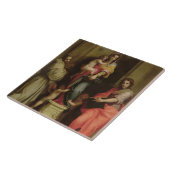 Madonna van de Harpies, 1517 (olie op het paneel) Tegeltje (Zijkant)