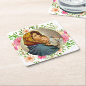 Madonna van de Heilige Maria Madonnina van de Stre Kartonnen Onderzetters (Schuin)