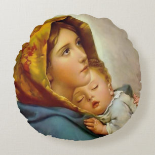 Madonna van de Heilige Maria Madonnina van de Stre Rond Kussen