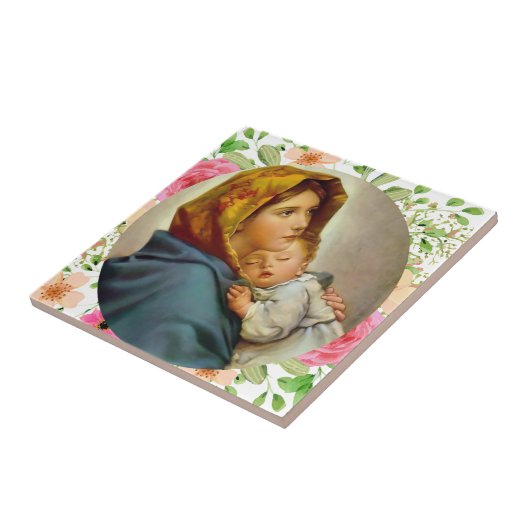 Madonna van de Heilige Maria Madonnina van de Stre Tegeltje (Zijkant)