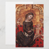 MADONNA VAN DE HUMILITEITSKerstmis Briefpapier (Voorkant / Achterkant)