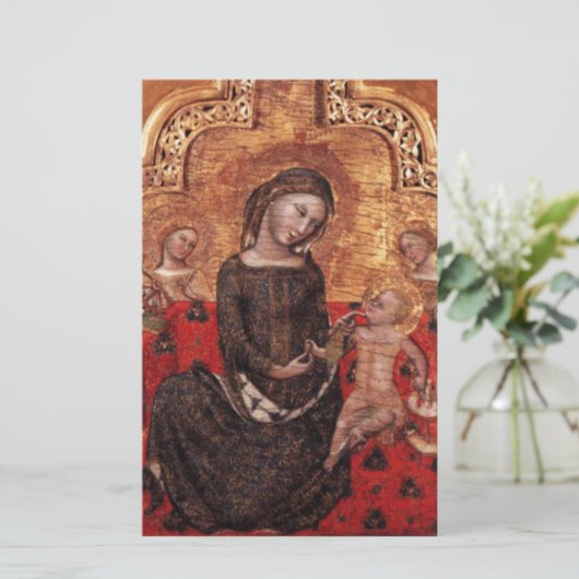 MADONNA VAN DE HUMILITEITSKerstmis Briefpapier (Staand voorkant)