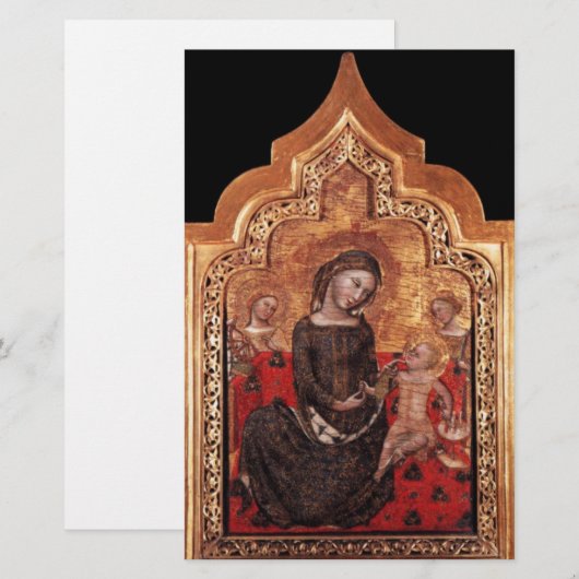 MADONNA VAN DE HUMILITEITSKerstmis Briefpapier (Voorkant / Achterkant)