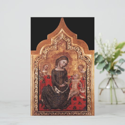 MADONNA VAN DE HUMILITEITSKerstmis Briefpapier (Staand voorkant)