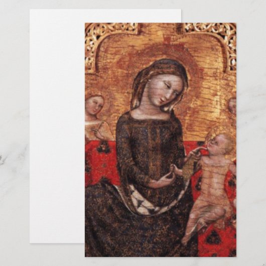 MADONNA VAN DE HUMILITEITSKerstmis Briefpapier (Voorkant / Achterkant)