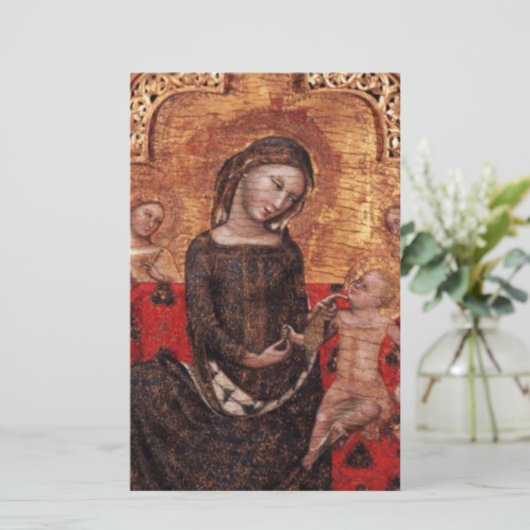 MADONNA VAN DE HUMILITEITSKerstmis Briefpapier (Staand voorkant)