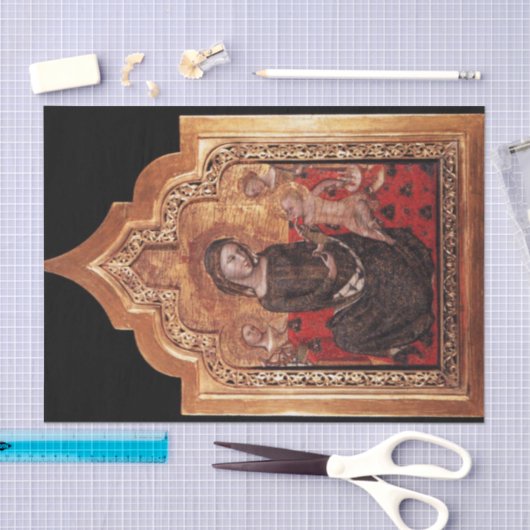 MADONNA VAN DE HUMILITEITSKerstmis Tissuepapier (Craft)