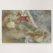 Madonna van de lelies door Alphonse Mucha Legpuzzel (Horizontaal)