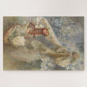 Madonna van de Lelies door Alphonse Mucha Legpuzzel (Horizontaal)