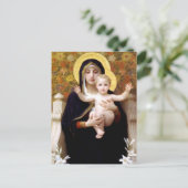 Madonna van de lelies, William Bouguereau ansichtk Briefkaart (Staand voorkant)