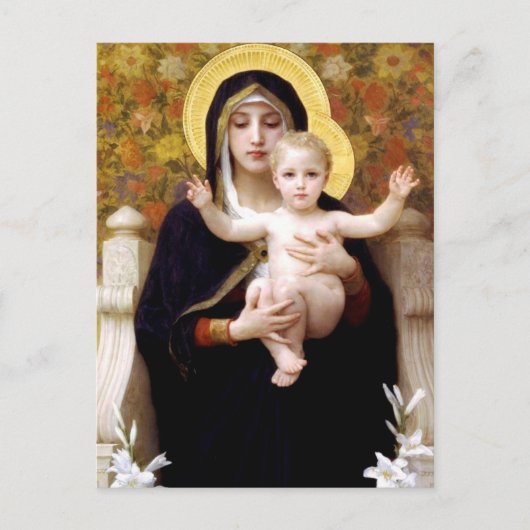 Madonna van de lelies, William Bouguereau ansichtk Briefkaart (Voorkant)