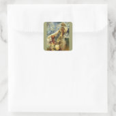 Madonna van de Lilies 1905 Vierkante Sticker (Tas)