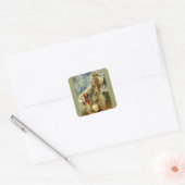 Madonna van de Lilies 1905 Vierkante Sticker (Envelop)