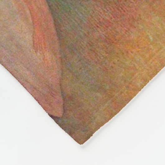 Madonna van de Lily, Mucha Fleece Deken (Hoek)