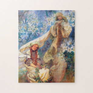 Madonna van de Lily, Mucha Legpuzzel