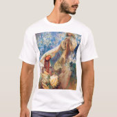 Madonna van de Lily, Mucha T-shirt (Voorkant)