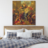 Madonna van de Magnificat Canvas Afdruk (Insitu (Slaapkamer))