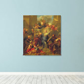 Madonna van de Magnificat Canvas Afdruk (Insitu (Houten vloer))