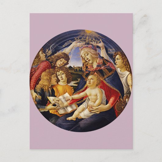 Madonna van de Magnificat door Botticelli Briefkaart (Voorkant)