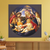 Madonna van de Magnificat door Botticelli Canvas Afdruk (Insitu (Woonkamer))