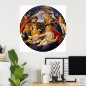 Madonna van de Magnificat door Botticelli Poster (Thuiskantoor)