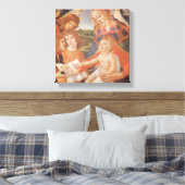 Madonna van de Magnificat door Sandro Botticelli Canvas Afdruk (Insitu (Slaapkamer))