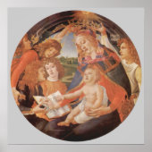 Madonna van de Magnificat door Sandro Botticelli Poster (Voorkant)