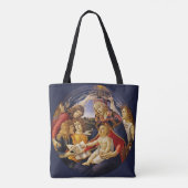 Madonna van de Magnificat door Sandro Botticelli Tote Bag (Achterkant)