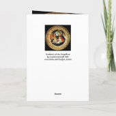 Madonna van de Magnificat Feestdagen Kaart (Achterkant)
