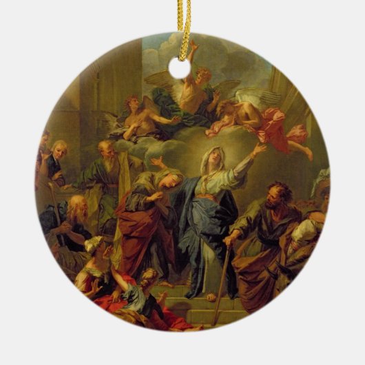 Madonna van de Magnificat Keramisch Ornament (Voorkant)