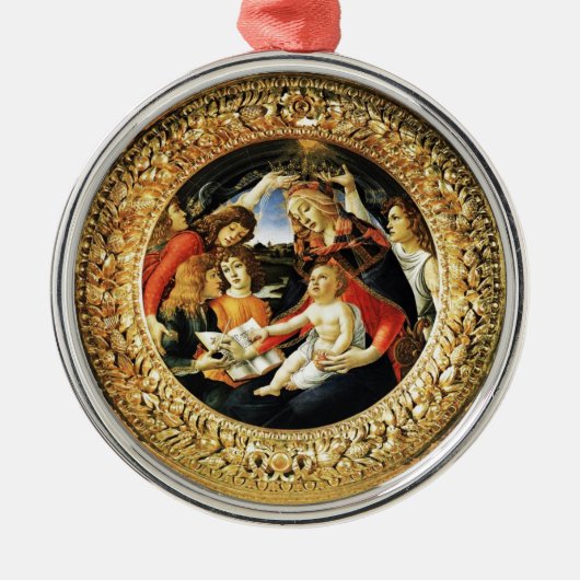 Madonna van de Magnificat Metalen Ornament (Voorkant)