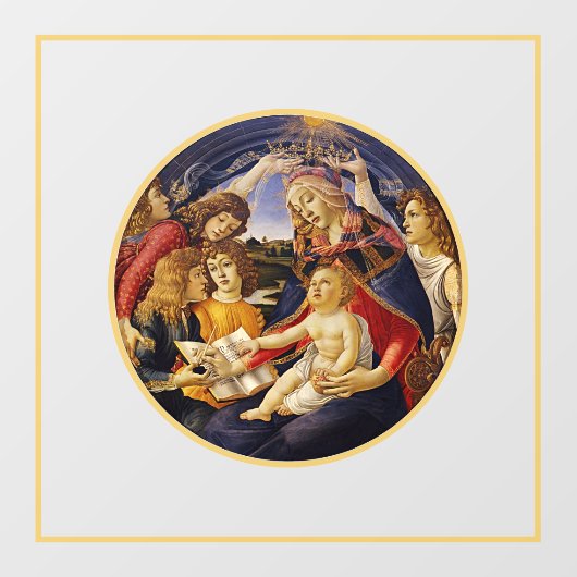 Madonna van de Magnificat Raamsticker (Vel)
