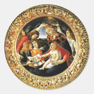 Madonna van de Magnificat Ronde Sticker