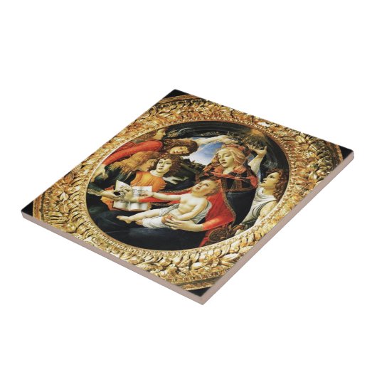 Madonna van de Magnificat Tegeltje (Zijkant)