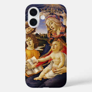 Madonna van de Magnificat van Sandro Botticelli iPhone 16 Hoesje