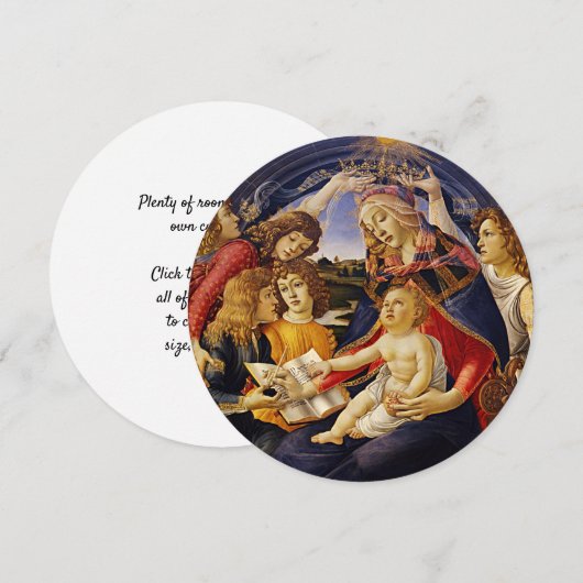 Madonna van de Magnificat van Sandro Botticelli Kaart (Voorkant / Achterkant)