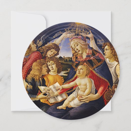 Madonna van de Magnificat van Sandro Botticelli Kaart (Voorkant)