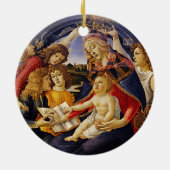 Madonna van de Magnificat van Sandro Botticelli Keramisch Ornament (Achterkant)