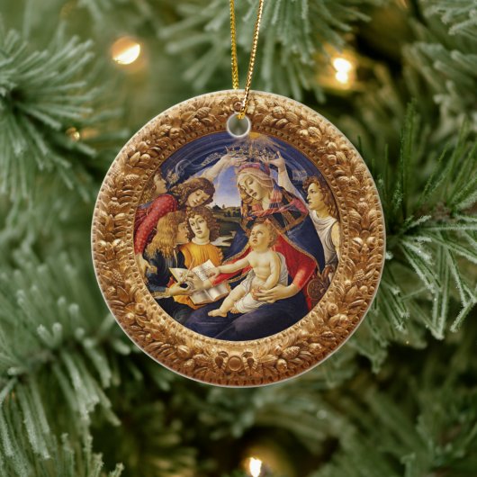 Madonna van de Magnificat van Sandro Botticelli Keramisch Ornament (Boom)