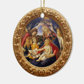 Madonna van de Magnificat van Sandro Botticelli Keramisch Ornament (Links)