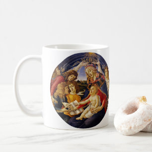 Madonna van de Magnificat van Sandro Botticelli Koffiemok