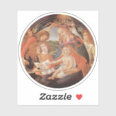 Madonna van de Magnificat van Sandro Botticelli Sticker (Vel)