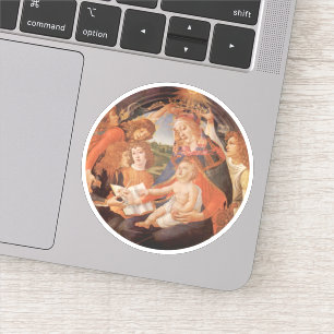 Madonna van de Magnificat van Sandro Botticelli Sticker