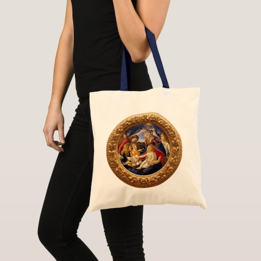 Madonna van de Magnificat van Sandro Botticelli Tote Bag (Voorkant (product))