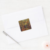 Madonna van de Magnificat Vierkante Sticker (Envelop)