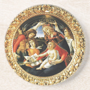 Madonna van de Magnificat Zandsteen Onderzetter
