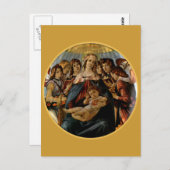 Madonna van de Pomegranaat - Botticelli Briefkaart (Voorkant / Achterkant)
