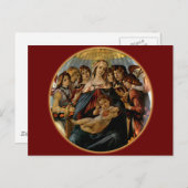 Madonna van de Pomegranaat - Botticelli Briefkaart (Voorkant / Achterkant)